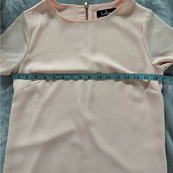 Lulu's light pink shift  Dress - Picture 3 of 5